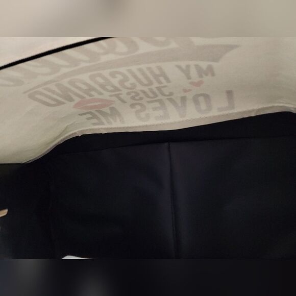 NIP Sturdy Canvas Tote "I'm Not Spoiled My Husband Loves Me" Large Size - Picture 10 of 10